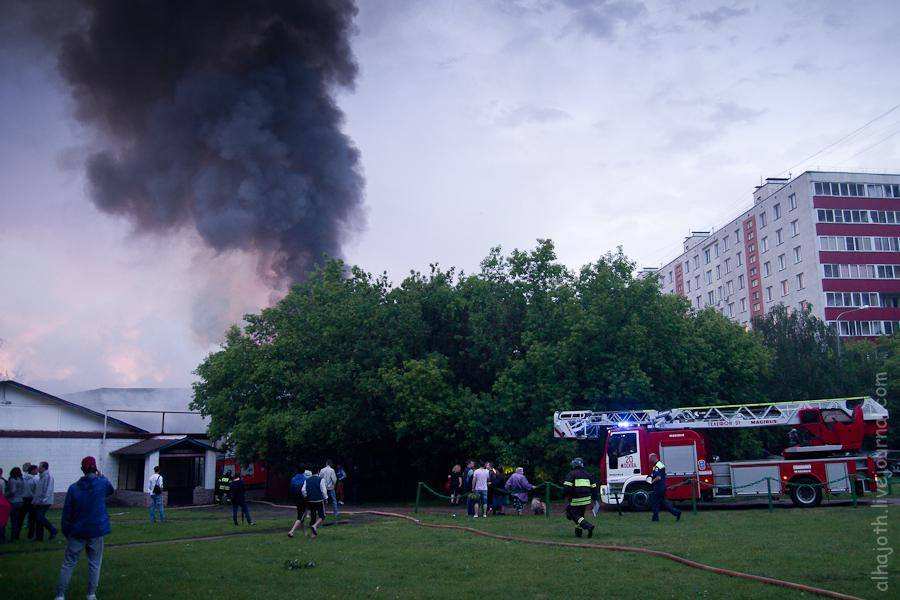 Пожар на Люблинской улице