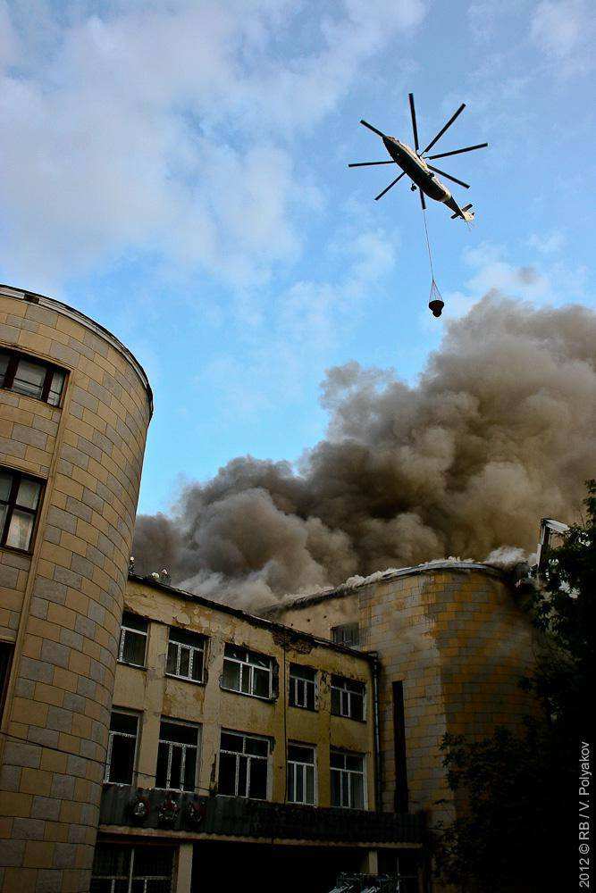 Пожар в академии Жуковского