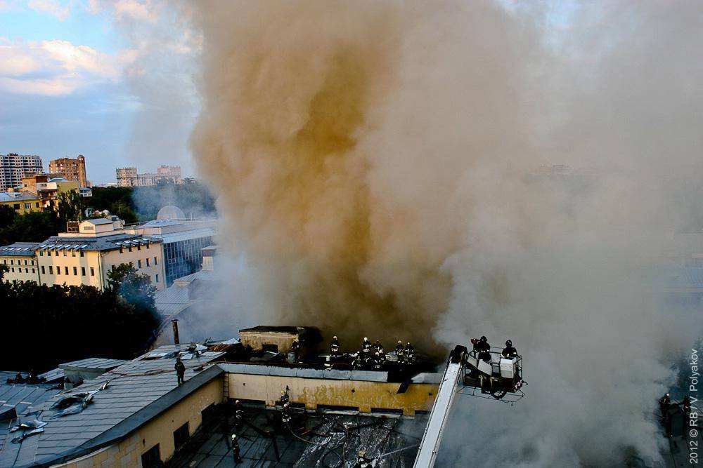 Пожар в академии Жуковского