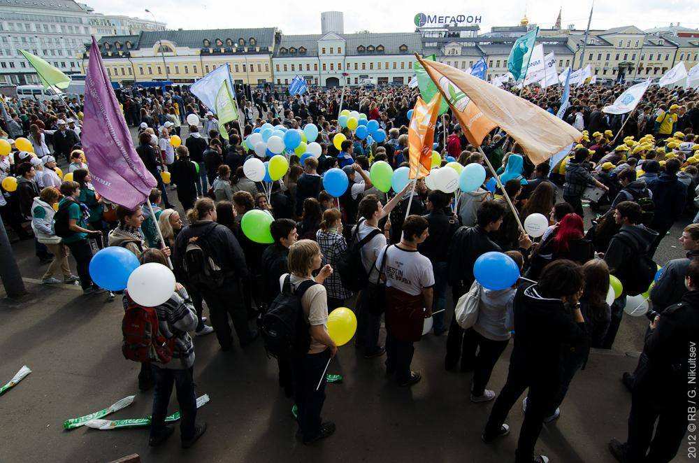 Парад студентов в Москве