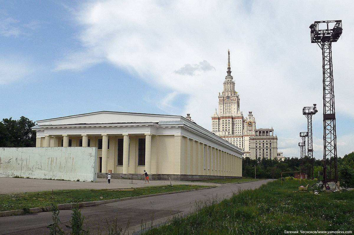 Ленинские горы. Трехзальный корпус МГУ. Трехзальный корпус МГУ внутри. Дом приемов на Ленинских горах.