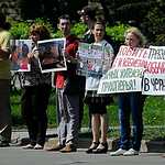 Акция в поддержку экоактивистов, защищающих Хопёр