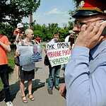 Акция в поддержку экоактивистов, защищающих Хопёр