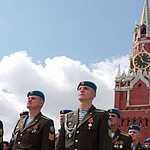 Десантники отметили Ильин день Крестным Ходом на Красной Площади