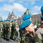 Десантники отметили Ильин день Крестным Ходом на Красной Площади