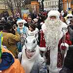 Москвичи встретили главного Деда Мороза России