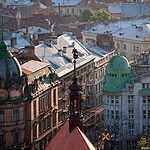 Львов с городской ратуши