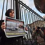 Пикет в поддержку фотографа Дениса Синякова