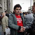 Несанкционированный митинг учёных против реформы РАН