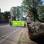 У посольства России в Гааге прошла акция протеста в поддержку активистов организации Greenpeace