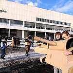 Битва на картонных трубах прошла в Музеоне