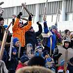 Битва на картонных трубах прошла в Музеоне