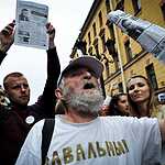 В Санкт-Петербурге отмитинговали за Навального