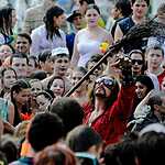 Водная битва в фонтане Дружба народов