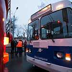 Парад ретротроллейбусов в Москве