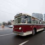 Парад ретротроллейбусов в Москве