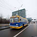 Парад ретротроллейбусов в Москве