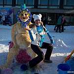 Арт-битва снеговиков  на Воробьевых горах