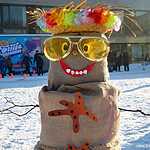 Арт-битва снеговиков  на Воробьевых горах