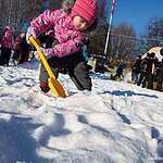 Арт-битва снеговиков  на Воробьевых горах