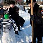 Арт-битва снеговиков  на Воробьевых горах