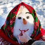 Арт-битва снеговиков  на Воробьевых горах