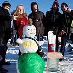 Арт-битва снеговиков  на Воробьевых горах