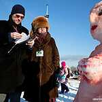 Арт-битва снеговиков  на Воробьевых горах