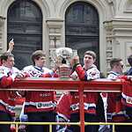 Чемпионский парад хоккеистов сборной России