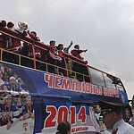 Чемпионский парад хоккеистов сборной России