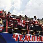 Чемпионский парад хоккеистов сборной России