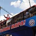 Чемпионский парад хоккеистов сборной России