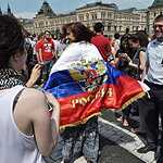 Чемпионский парад хоккеистов сборной России