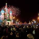 Москвичи отмечают Новый год