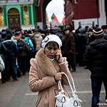 Москвичи отмечают Новый год