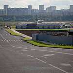 Дорога к стадиону и вестибюль станции Спартак