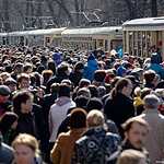 Парад трамваев на Чистых прудах