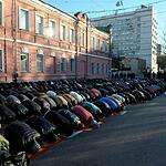 Курбан-байрам у соборной мечети в Москве