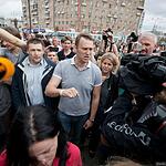 Алексей Навальный и Пётр Офицеров приехали в Москву