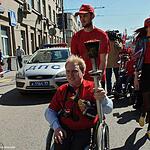 Инвалиды-колясочники отметили День Победы пробегом