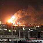 Пожар в Новодевичьем