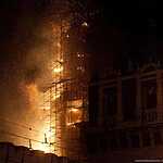 Пожар в Новодевичьем