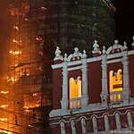 Пожар в Новодевичьем