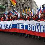 В Москве прошло шествие прокремлевского движения Антимайдан