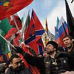 В Москве прошло шествие прокремлевского движения Антимайдан