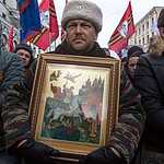 В Москве прошло шествие прокремлевского движения Антимайдан