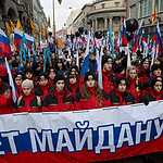 В Москве прошло шествие прокремлевского движения Антимайдан