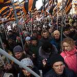 В Москве прошло шествие прокремлевского движения Антимайдан