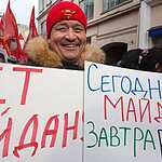 В Москве прошло шествие прокремлевского движения Антимайдан