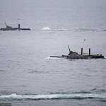 Высадка морского десанта во время тактического учения бригады морской пехоты ТОФ